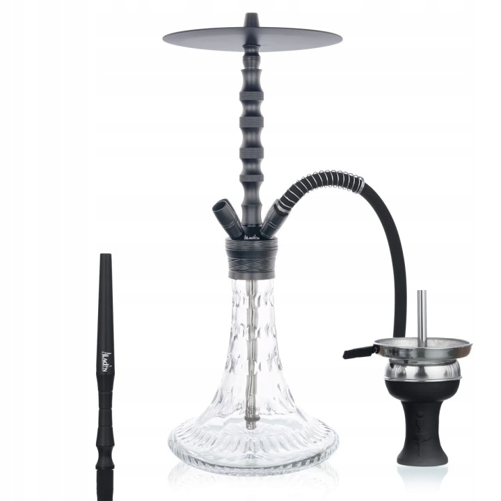 Shisha Aladin Alux M6 Black 58 cm z adapterami na 4 węże
