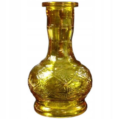 Ozdobny dzban do shishy 19 cm wykonany z grubego szkła
