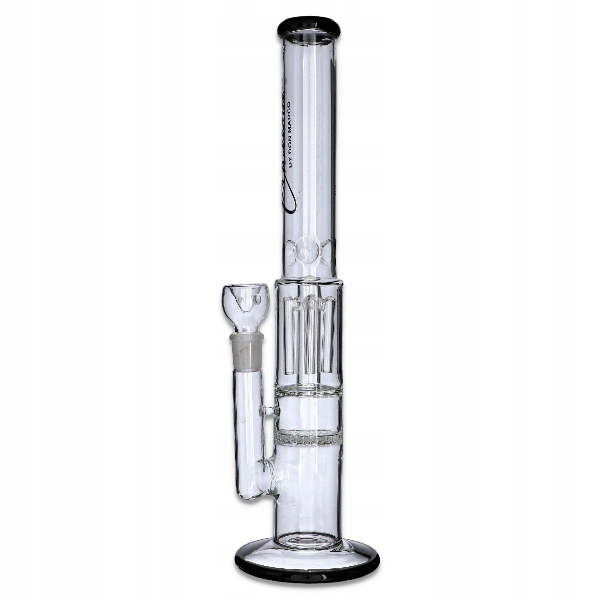 Szklane bongo Chillout 40 cm z miejscem na kostki lodu