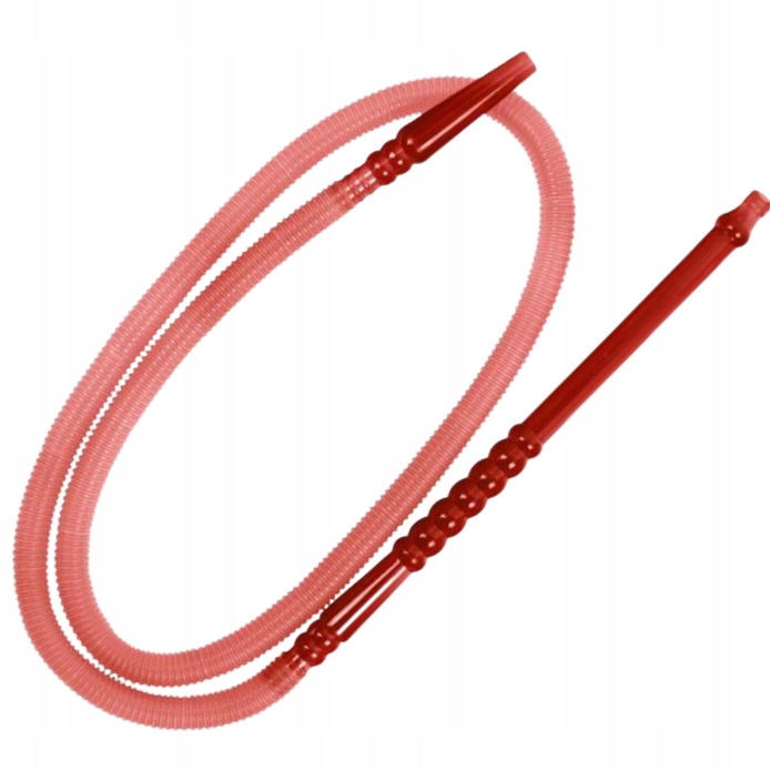 Czerwony wąż do shishy z PVC o długości 145 cm
