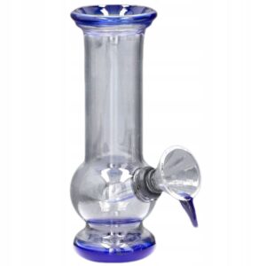 Mini bongo szklane Bonio 12 cm z cybuchem w losowym kolorze