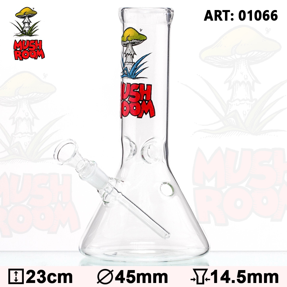 Szklane bongo Grace Glass Mushroom Amsterdam 23 cm ze sprzęgłem
