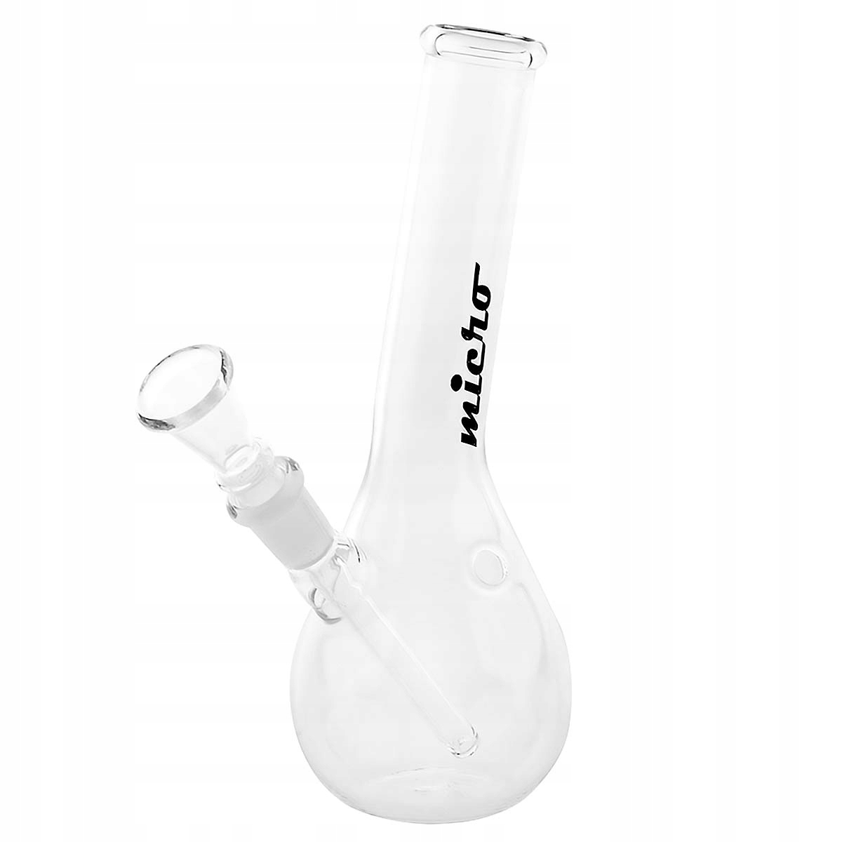 Szklane bongo Micro Amsterdam 19 cm ze sprzęgłem i szlifem 14,5 mm
