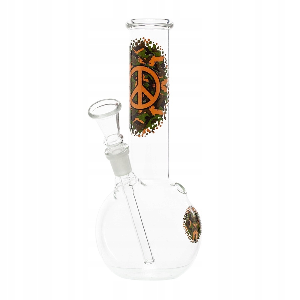 Szklane bongo Amsterdam Greenline 21 cm ze sprzęgłem i cybuchem 14,5 mm