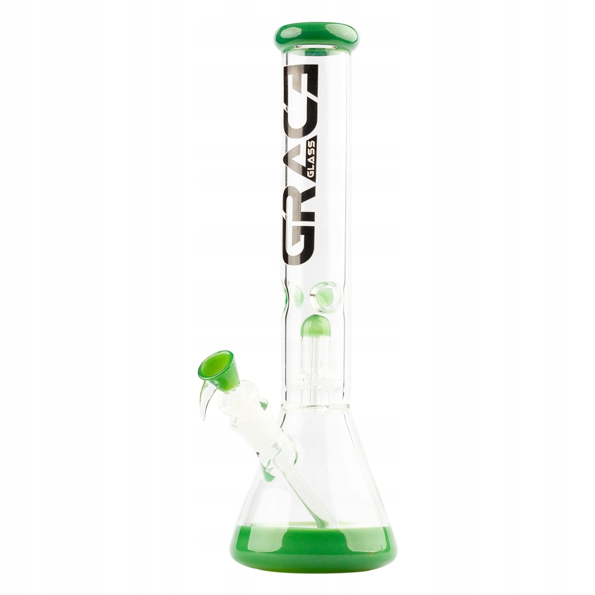 Zielone bongo Grace Glass Beaker Green Edition 41 cm z filtracją