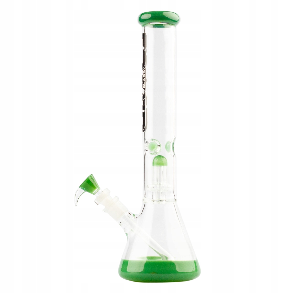 Zielone bongo Grace Glass Beaker Green Edition 41 cm z filtracją