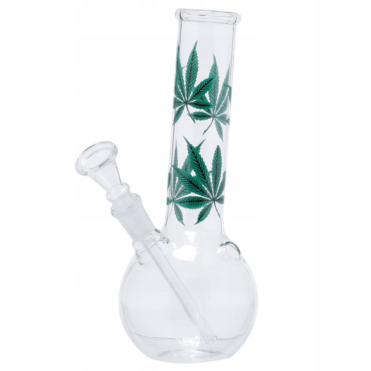 Szklane bongo Amsterdam Multi Leaf 22 cm ze sprzęgłem i wyjmowanym chillum
