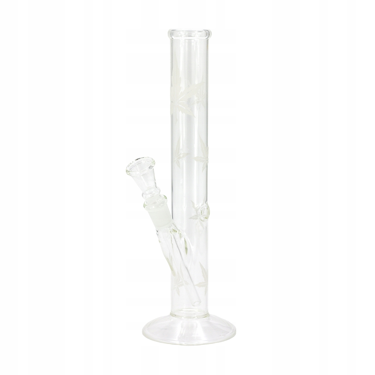 Szklane bongo Amsterdam Sand Leaf 26 cm ze sprzęgłem, chillum i szlifem 14,5 mm