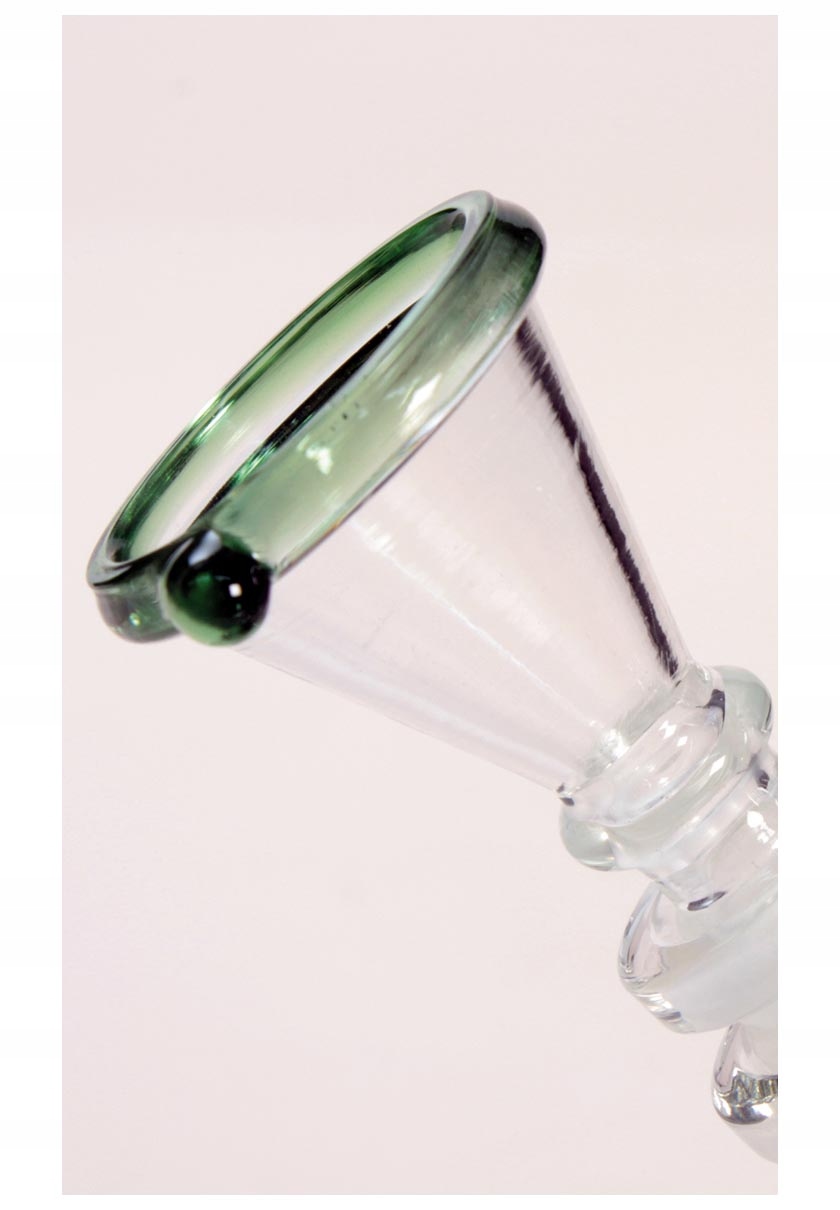 Bongo Black Leaf Green 40 cm z 4-ramiennym dyfuzorem i uchwytem na lód