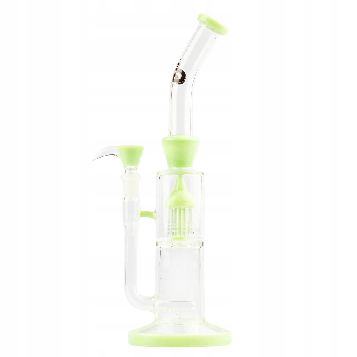 Jasnozielone bongo Grace Glass Green Barrel 33 cm z perkolatorem honeycomb