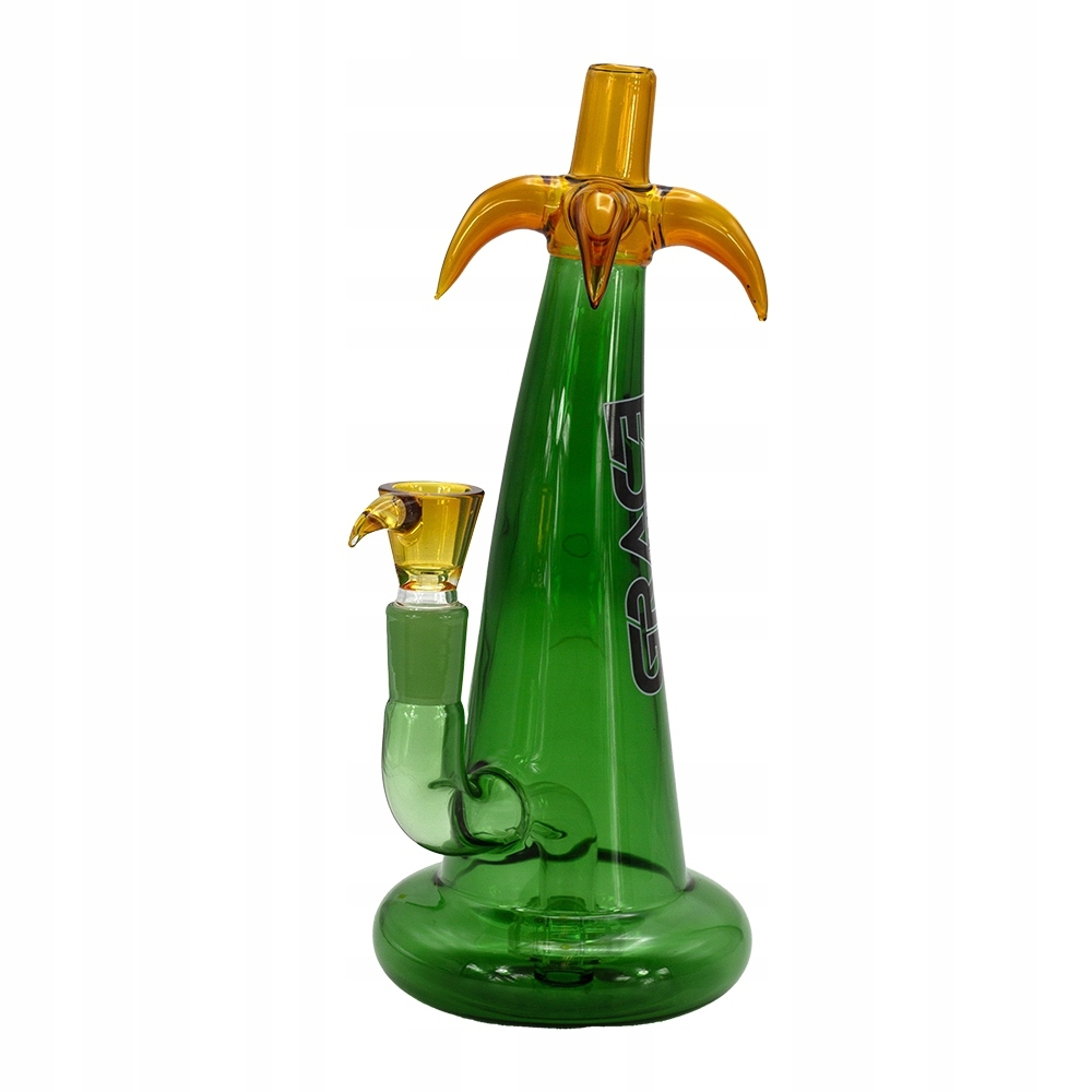 Bongo Grace Glass Palm Tree 27 cm z kolorowym motywem palmy