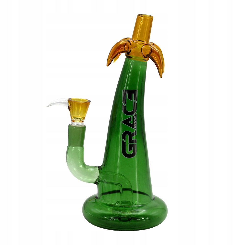 Bongo Grace Glass Palm Tree 27 cm z kolorowym motywem palmy