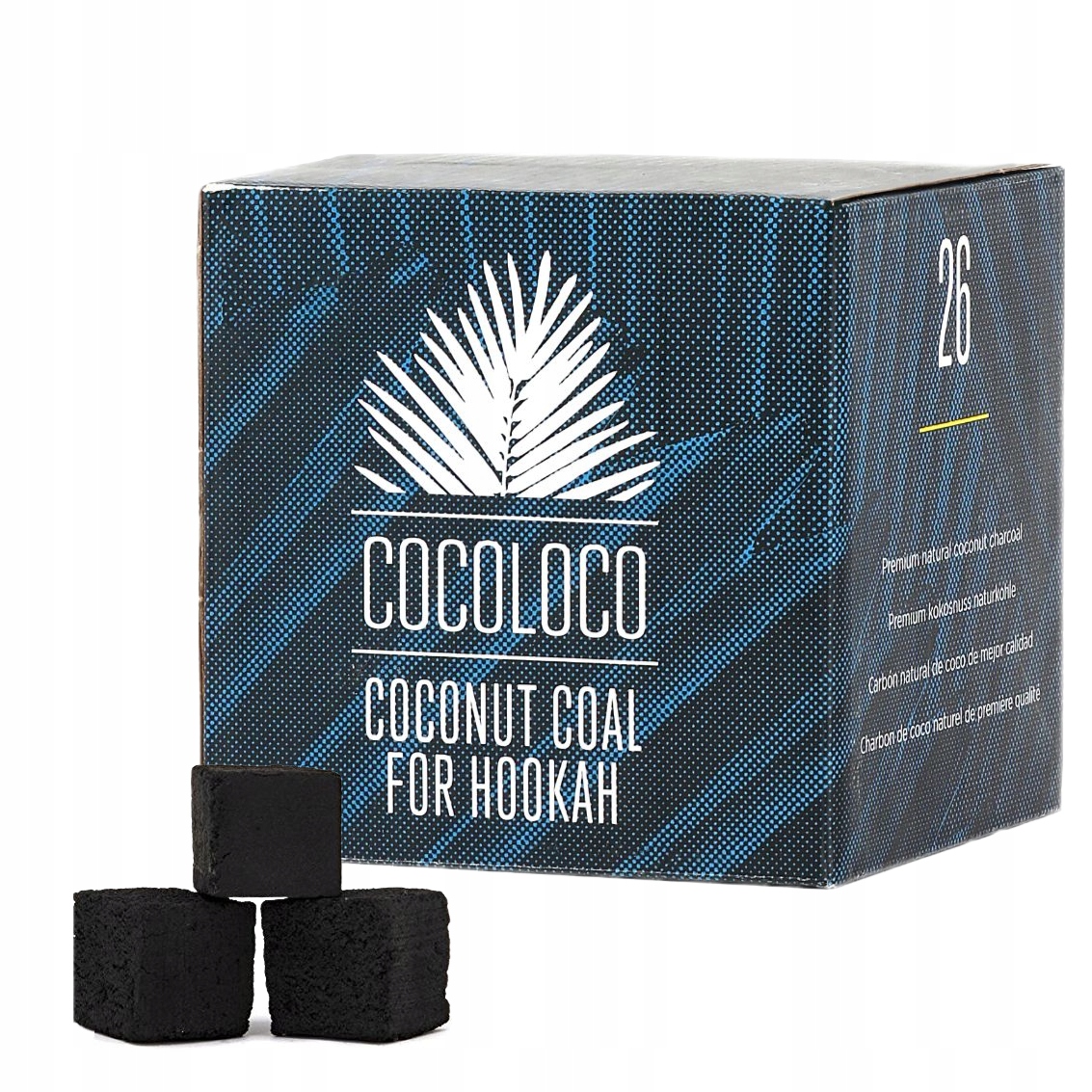 Węgiel kokosowy Cocoloco 26 mm w opakowaniu 1 kg
