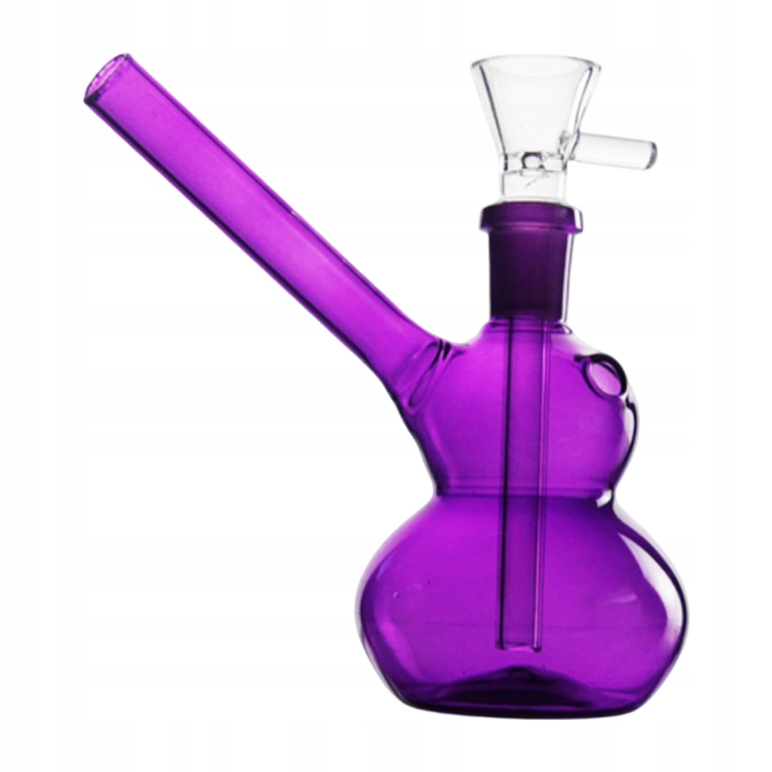 Różowe mini bongo szklane 12 cm ze sprzęgłem