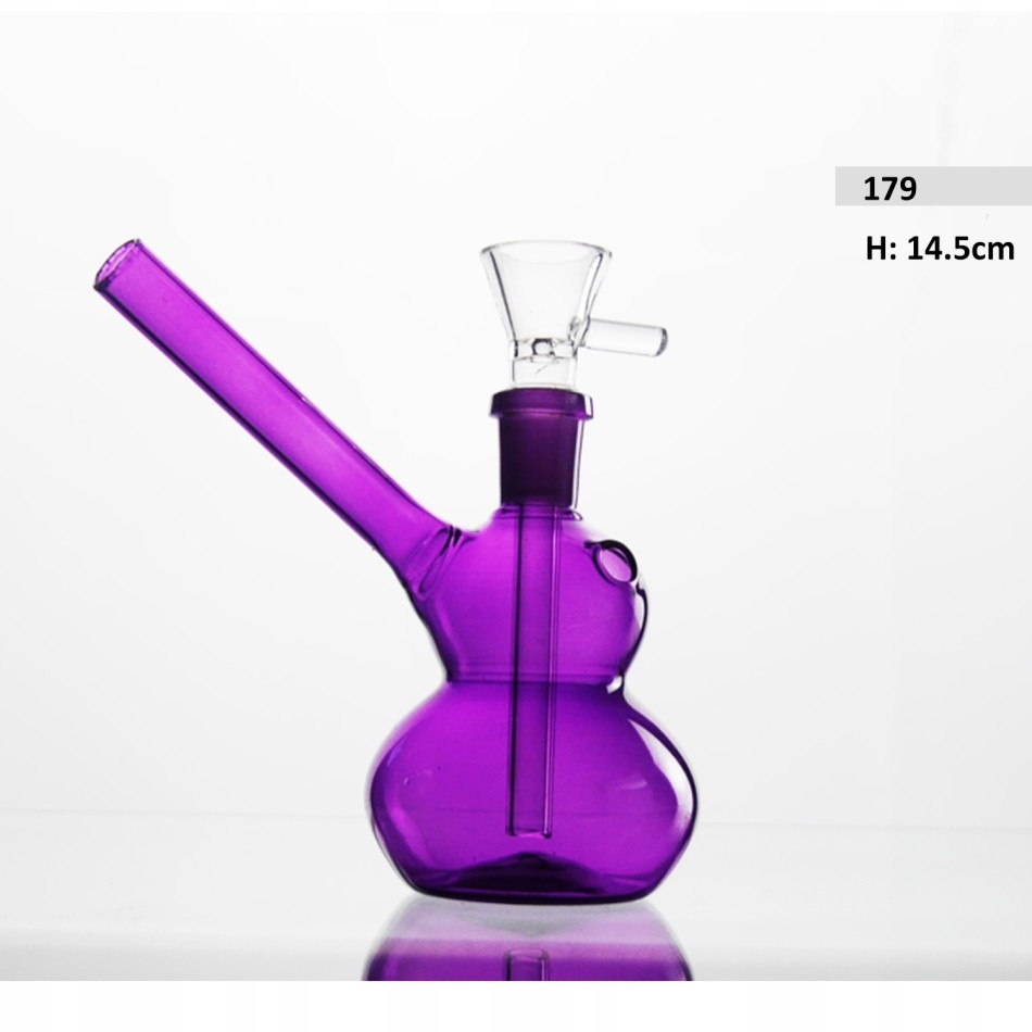 Różowe mini bongo szklane 12 cm ze sprzęgłem