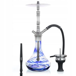 Shisha Aladin Alux M2.1 58 cm niebieska ze szklanym dzbanem