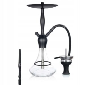 Shisha Aladin Alux Captain 56 cm clear with ring z walizką