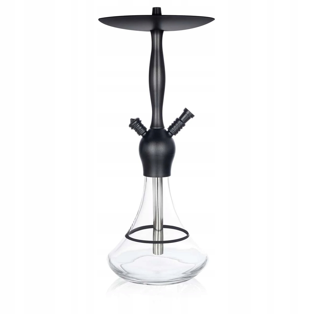 Shisha Aladin Alux Captain 56 cm clear with ring z walizką