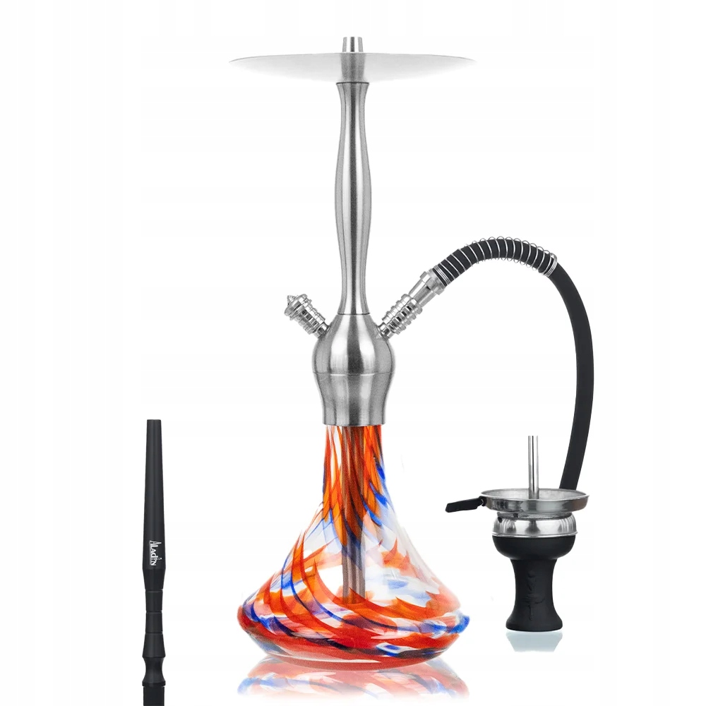 Shisha Aladin Alux Captain 56 cm czerwono-niebieska