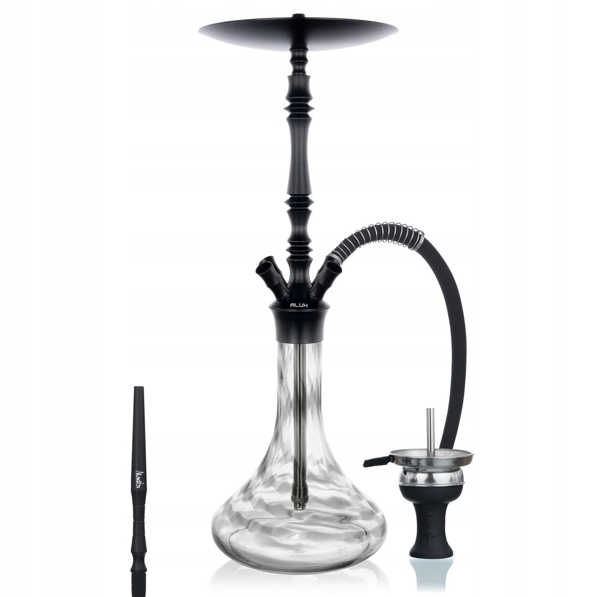 Shisha Aladin Alux M4.1 Black 65 cm z adapterami na 4 węże