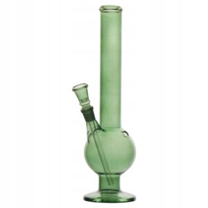 Zielone szklane bongo 30 cm ze sprzęgłem i szlifem 14,5 mm