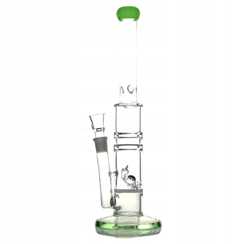 Zielone szklane bongo Honeycomb Dragon 37 cm z perkolatorem i miejscem na lód
