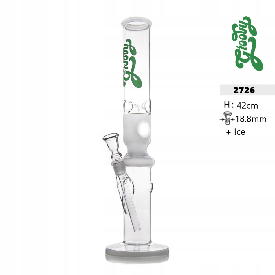 Duże bongo Groovy 42 cm z systemem na lód i szlifem 18,8 mm
