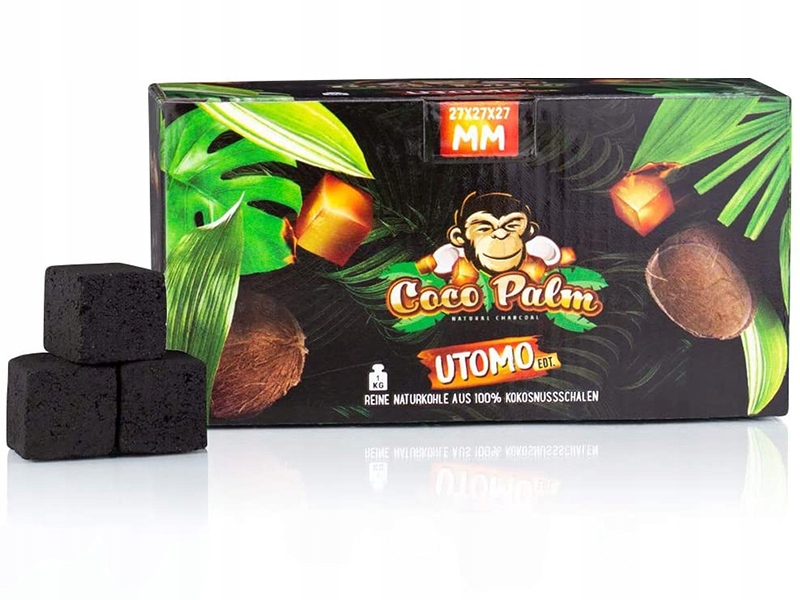 Węgiel kokosowy do shishy Coco Palm XL C27 1,25 kg kostki 27 mm