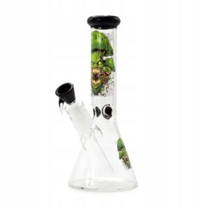 Szklane bongo Evil Mushrooms Beaker 26 cm z miejscem na lód