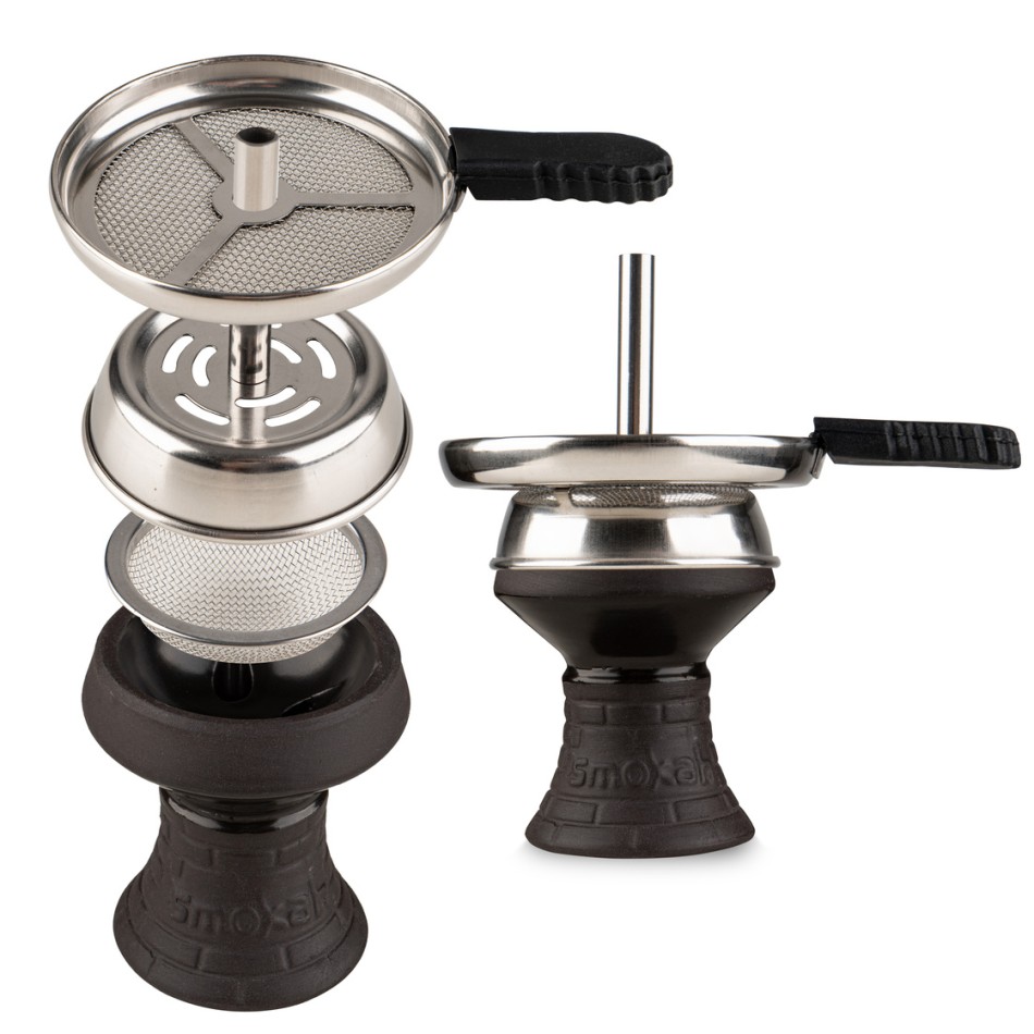 Shisha Smokah Hero 2.0 Black 52 cm z adapterami na 4 węże