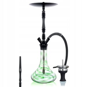 Shisha Aladin Alux M4.1 Green 65 cm z adapterami na 4 węże