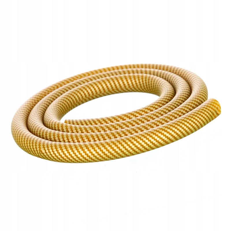 Złoty silikonowy wąż do shishy Aladin 150 cm Carbon Gold