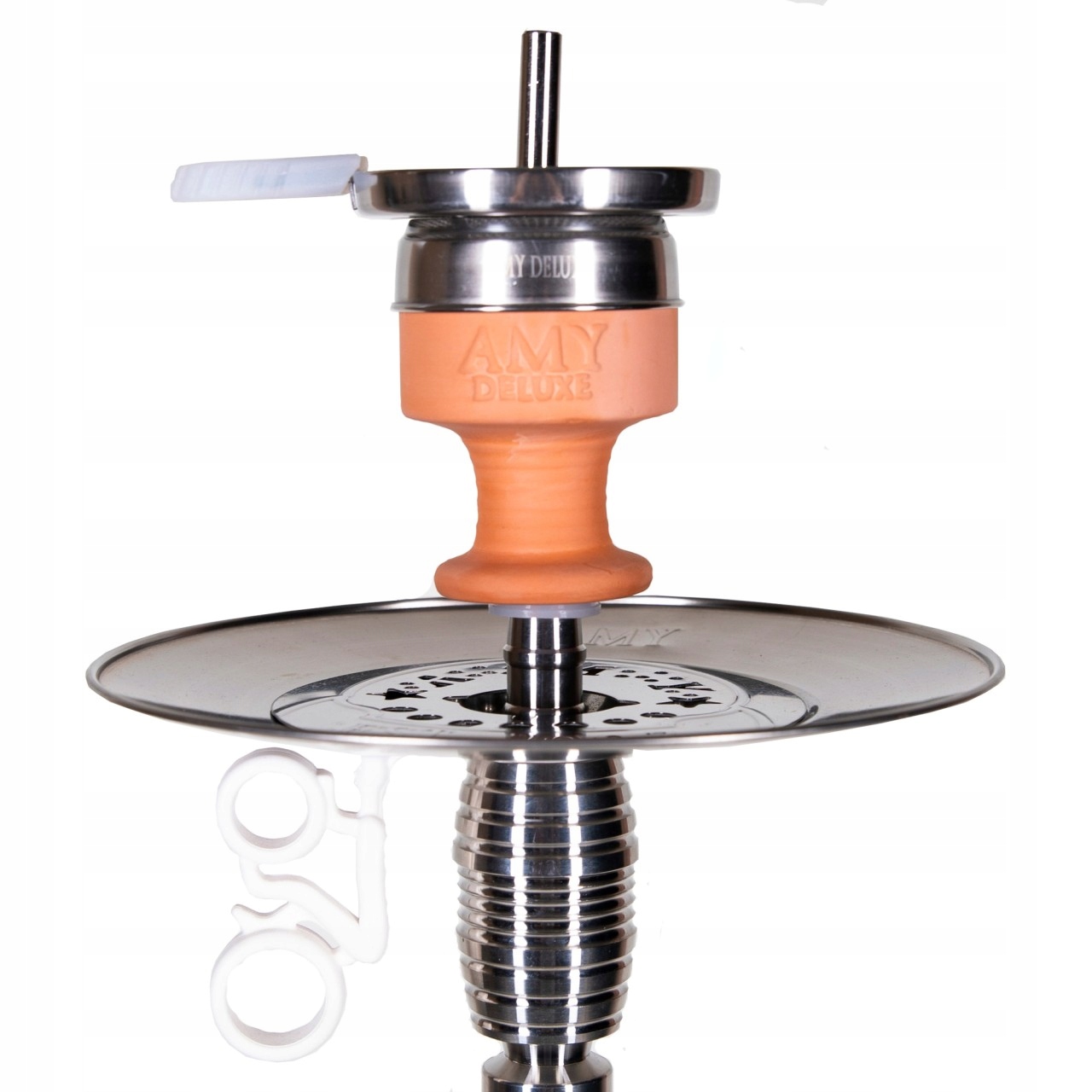 Shisha AMY Deluxe SS05 Feather Steel 82 cm ze stali nierdzewnej