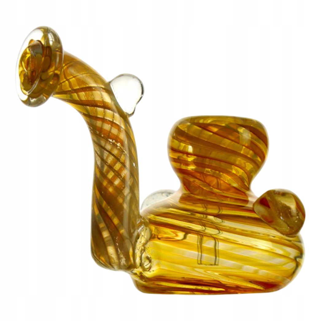 Mini bongo szklane 10 cm o kompaktowej kieszonkowej konstrukcji