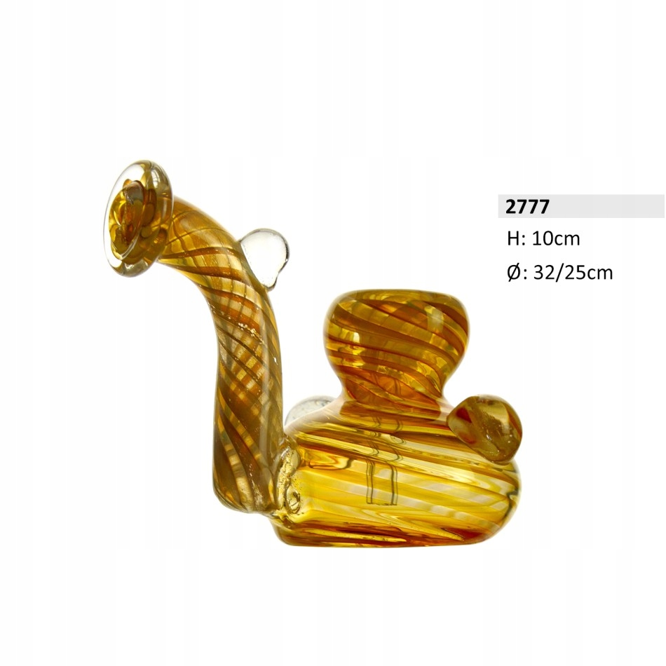 Mini bongo szklane 10 cm o kompaktowej kieszonkowej konstrukcji