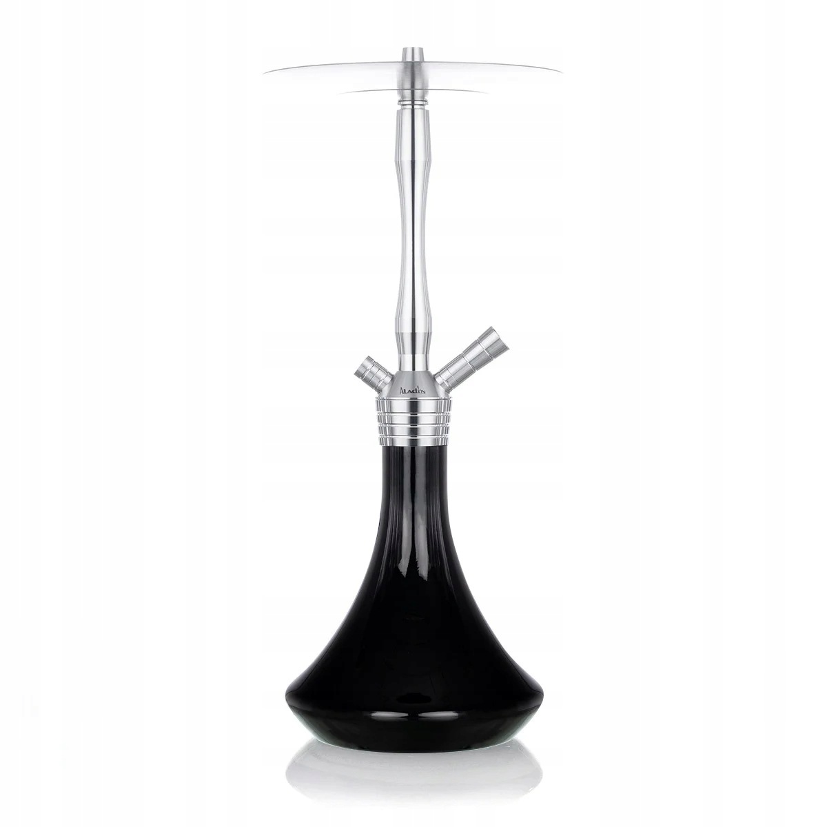 Shisha Aladin MVP 460 54 cm srebrno-czarna z kryształowym dzbanem