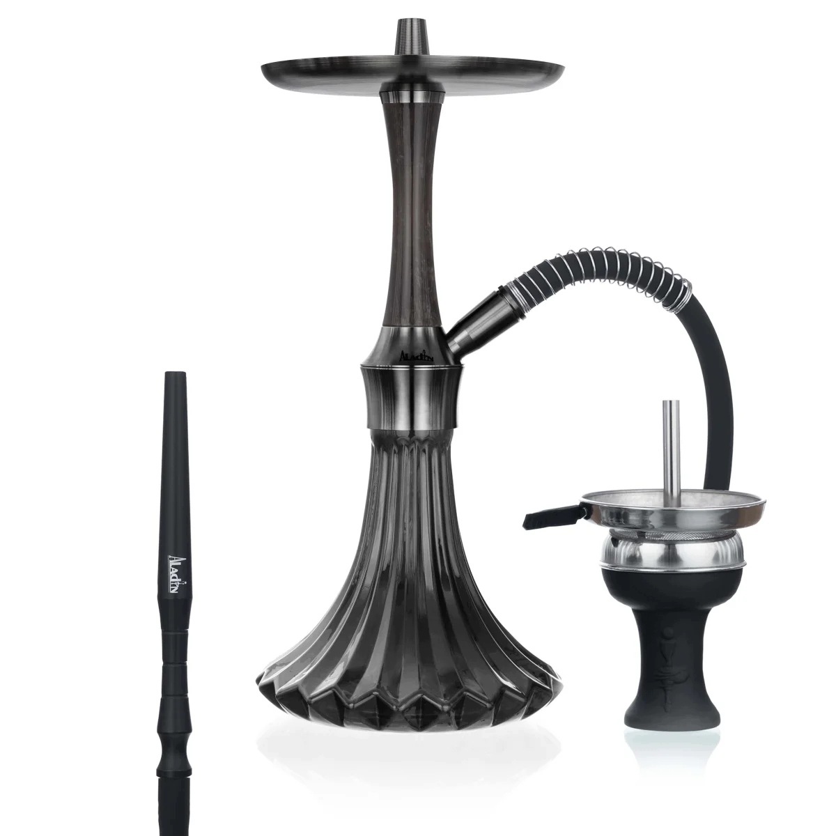 Shisha Aladin EPOX 360 Black Everything Pattern 36 cm z czarnym korpusem