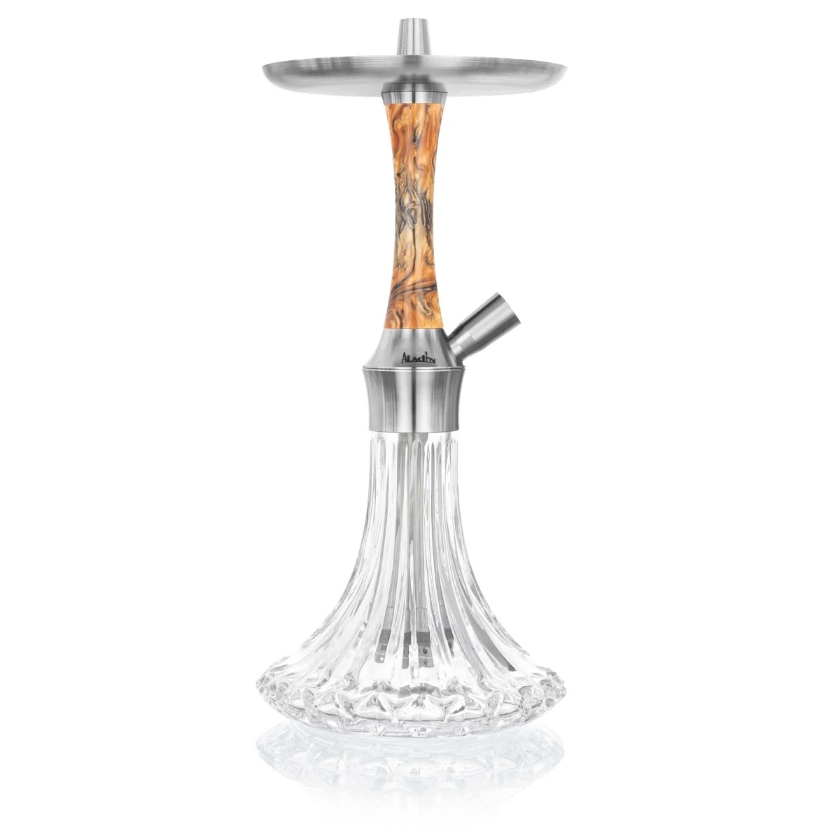 Shisha Aladin EPOX 360 Golden Wood 36 cm z dzbanem szklanym