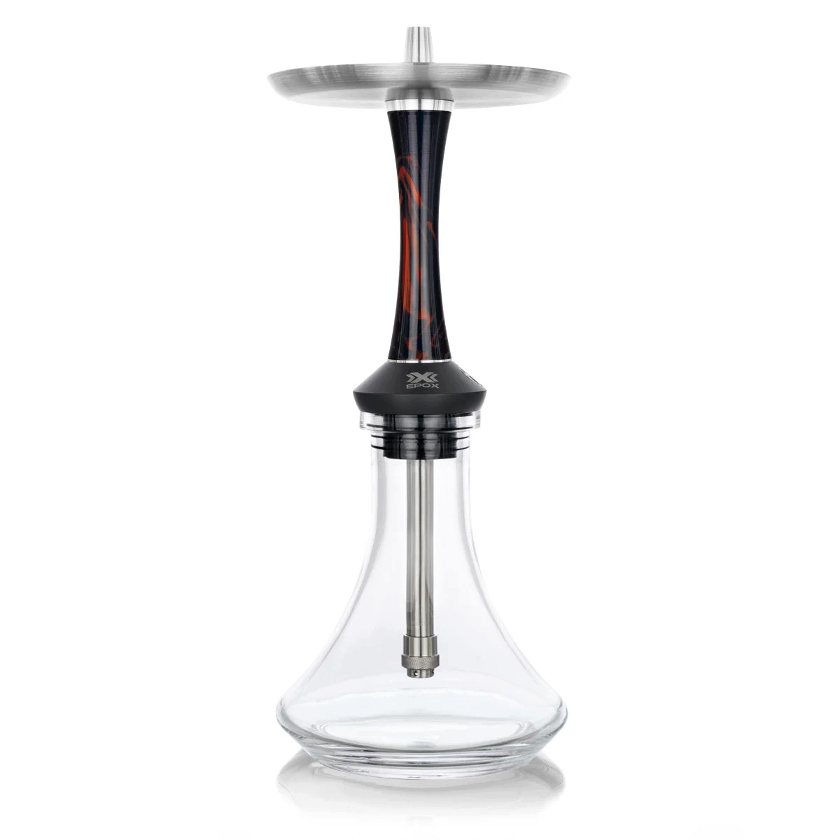 Shisha Aladin EPOX 425 Magma Crystal z korpusem z żywicy epoksydowej i szklanym dzbanem