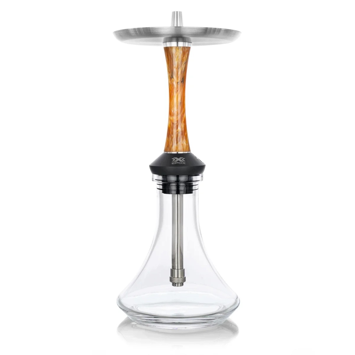 Shisha Aladin EPOX 425 Golden Crystal z korpusem z żywicy epoksydowej i szklanym dzbanem