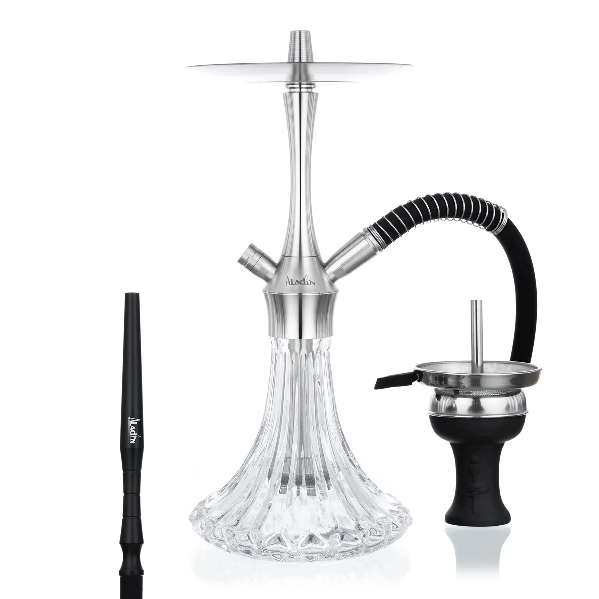 Shisha Aladin MVP A36 M1 Clear z kryształowym dzbanem i stalową kolumną