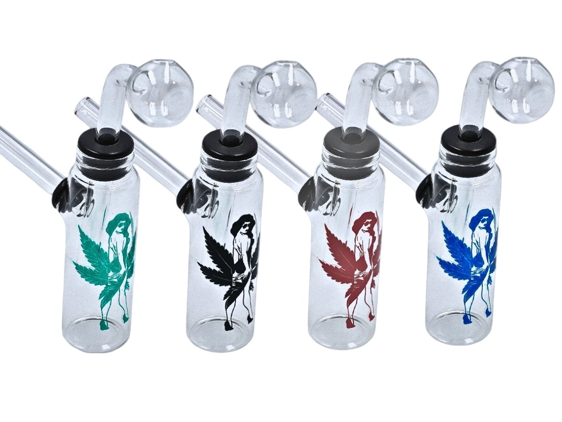 Mini bongo szklane Oil Bong 13 cm ze specjalnym cybuchem