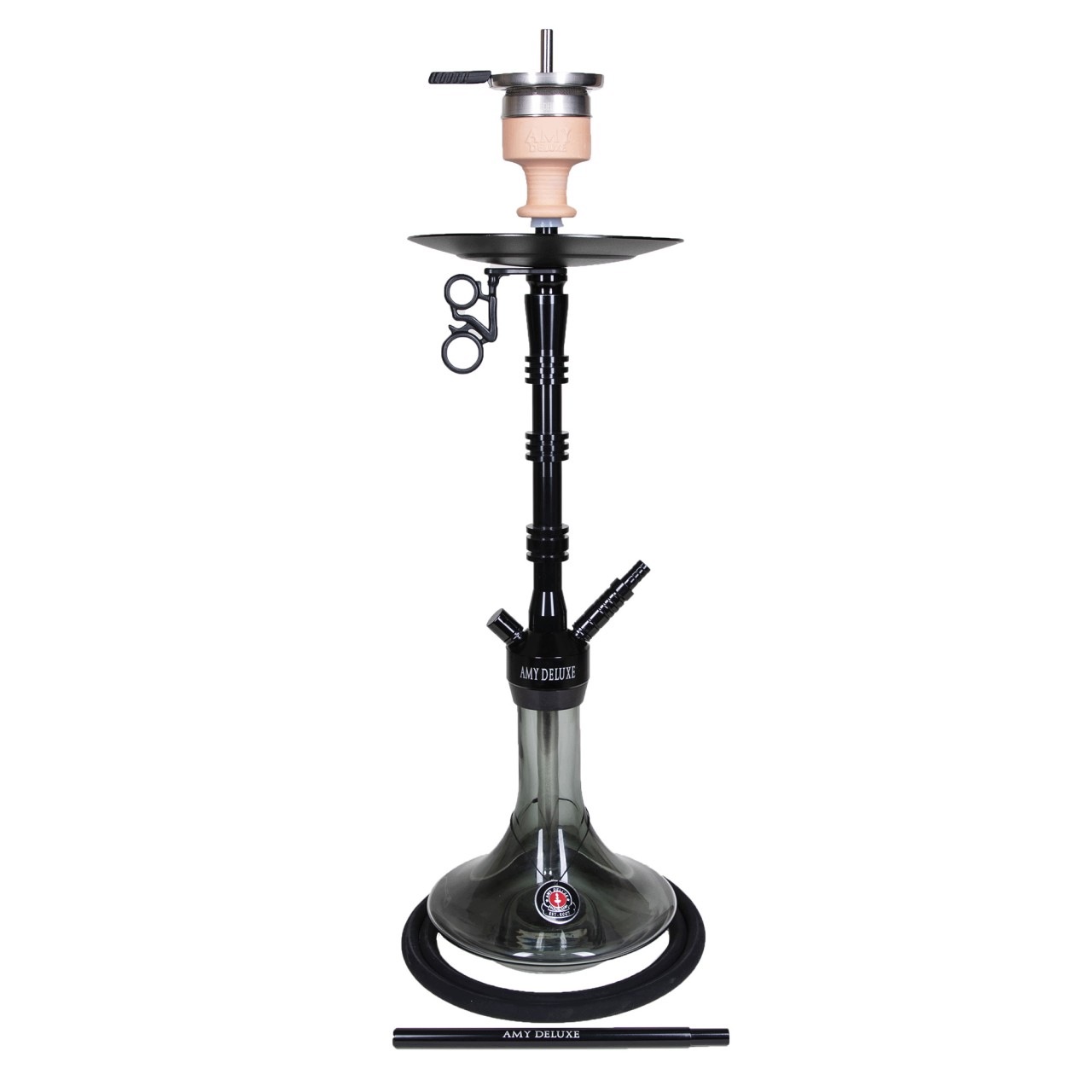 Shisha Amy Deluxe Alu Lima 80 cm z dekoracyjną aluminiową kolumną i szklanym dzbanem