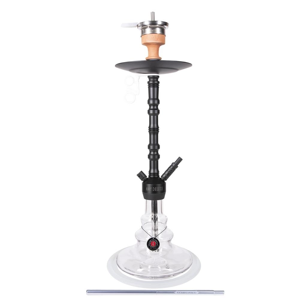 Shisha Amy Deluxe Alu Zulu 80 cm z dekoracyjną aluminiową kolumną i szklanym dzbanem