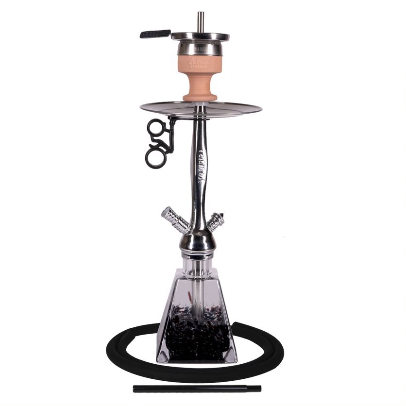 Shisha Amy Deluxe I Need You 58 cm z tęczowym szklanym dzbanem
