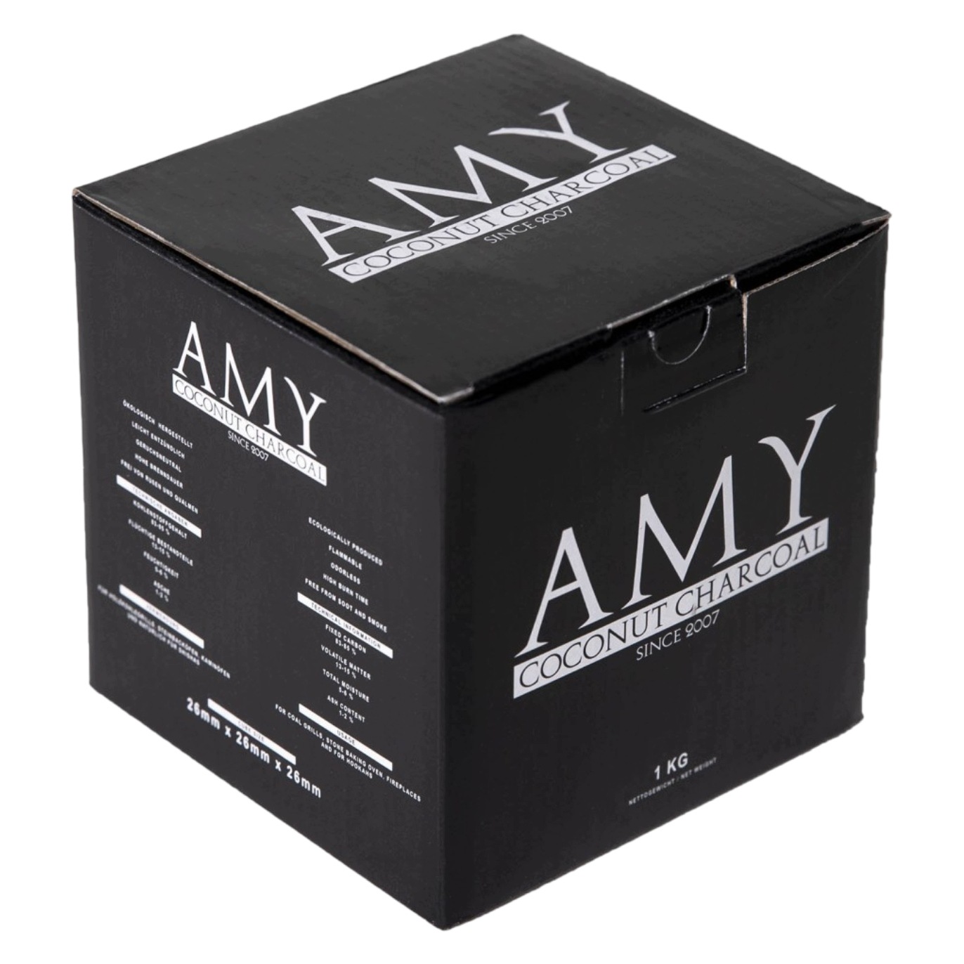 Węgiel kokosowy AMY Gold 26 mm 1 kg do shishy