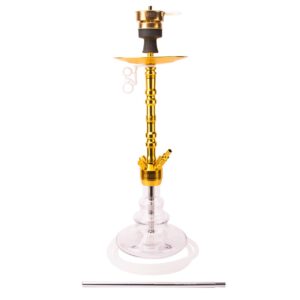 Duża shisha Amy Deluxe Alu Zulu 80 cm ze szklanym dzbanem