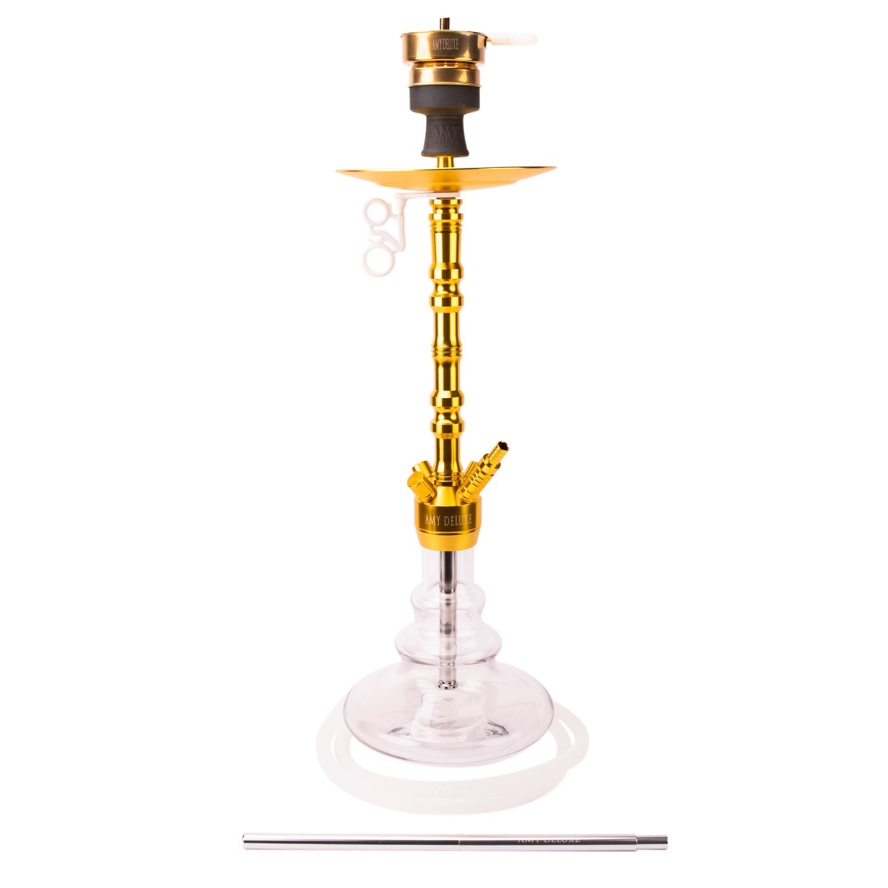Duża shisha Amy Deluxe Alu Zulu 80 cm ze szklanym dzbanem