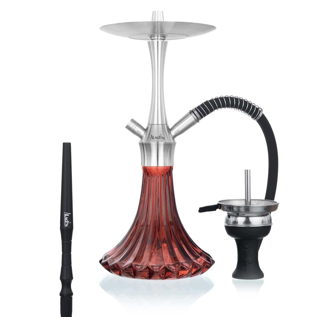 Shisha Aladin MVP A36 M1 Dark Red z kryształowym dzbanem